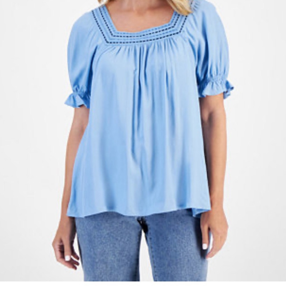Blue Women's Top Size Small
